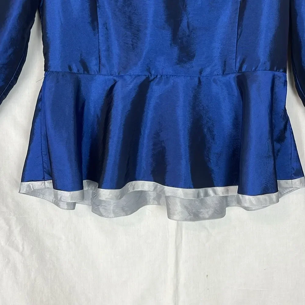 Blue and Silver Mystique by Ben Marc Two Piece Suit Women's 8